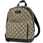 Gucci GG Pattern Backpack Bee Print Supreme Beige Black