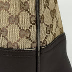 Gucci New Brit Tote GG Pattern Canvas Brown — view 4