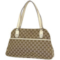 Gucci GG Pattern Tote Canvas Beige Ivory