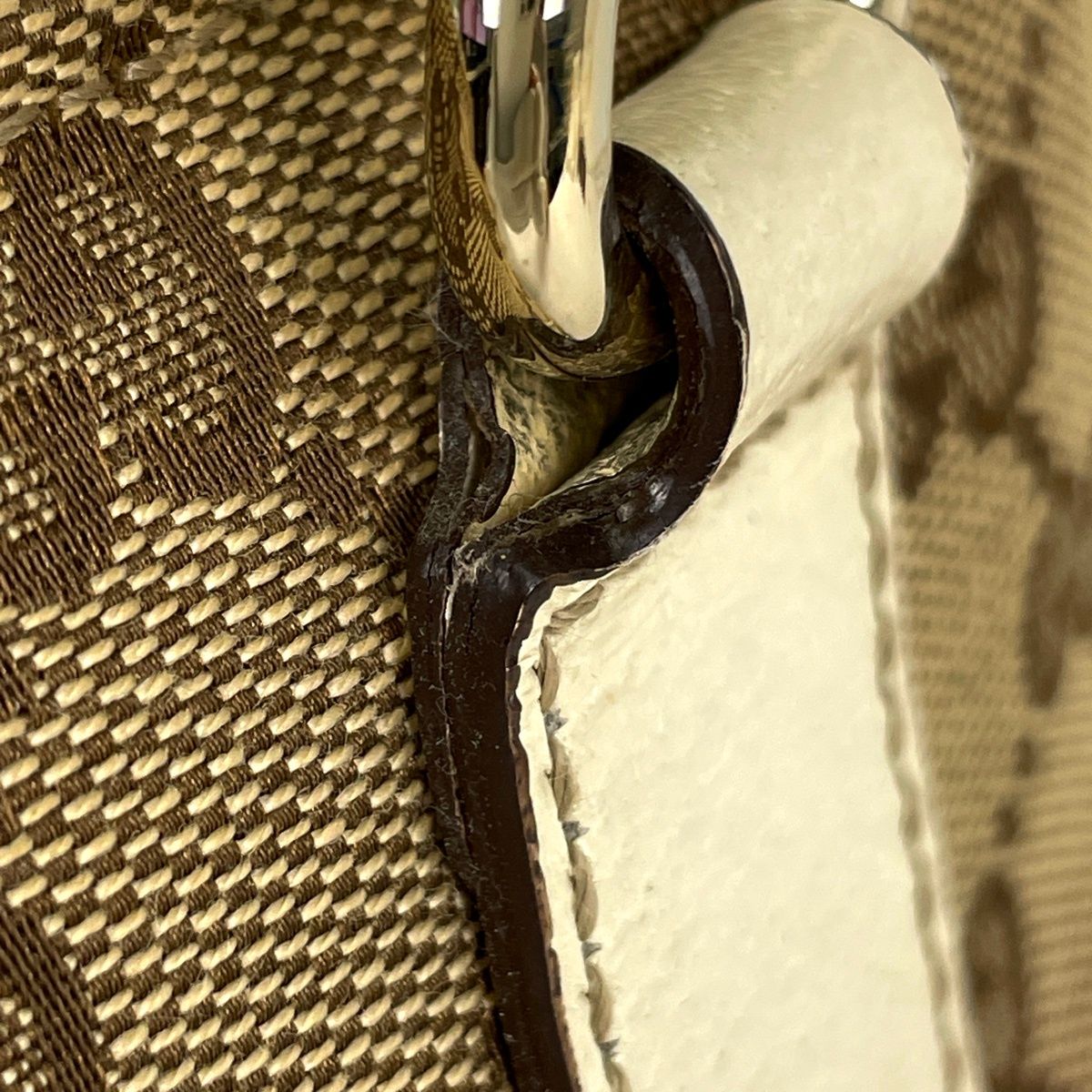Gucci GG Pattern Tote Canvas Beige Ivory — view 5