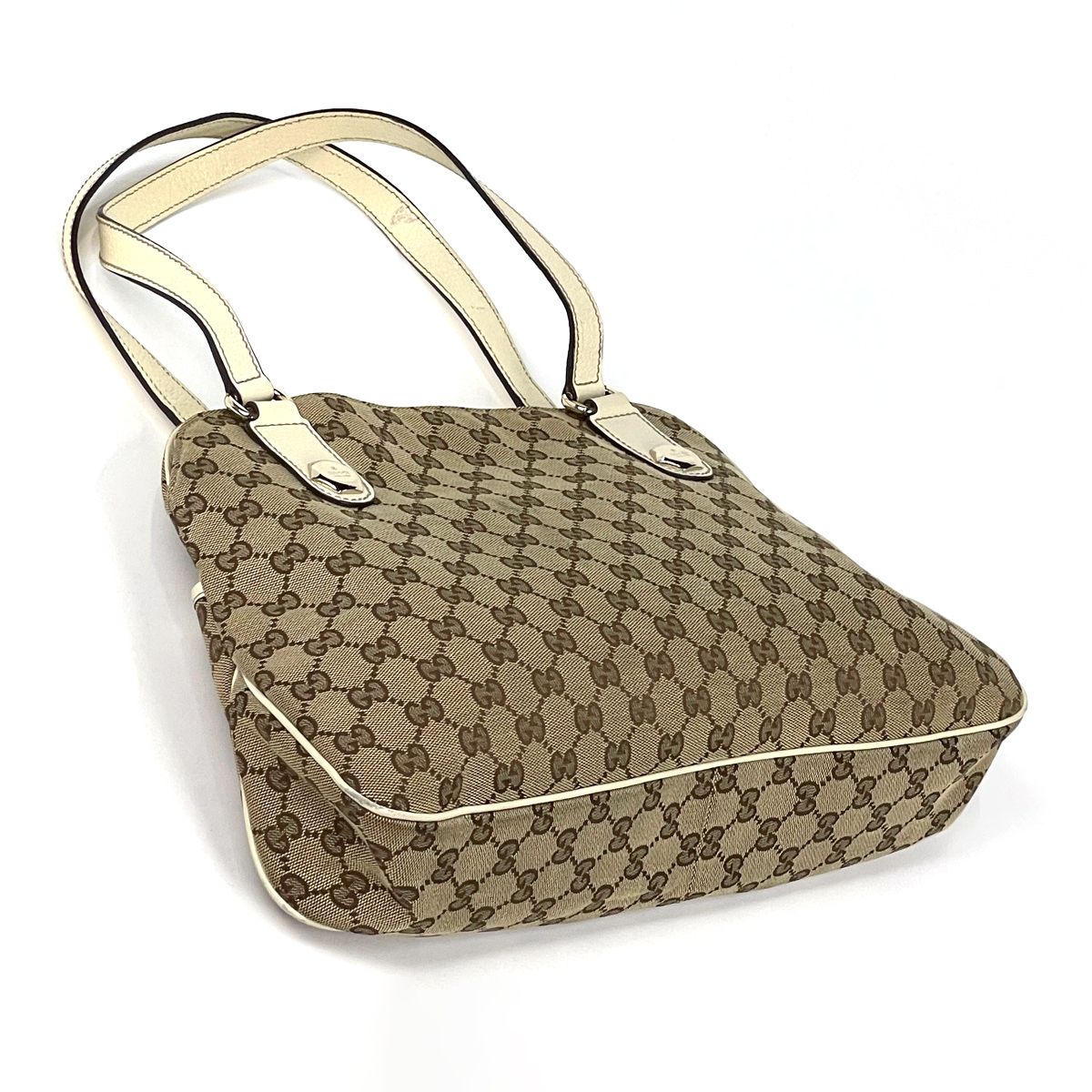 Gucci GG Pattern Tote Canvas Beige Ivory — view 2