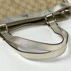 Gucci GG Pattern Tote Abbey Canvas Beige Gold — view 6