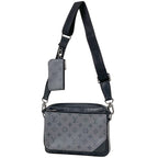 Louis Vuitton Trio Messenger Monogram Reverse Pouch Shoulder Bag Eclipse Noir