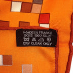 Hermes Carre 90 Mosaic 24 Scarf Silk Orange — view 2