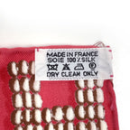Hermes Carre 70 Kelly en Perles Scarf Silk Pink Multicolor Made of Pearls — view 2