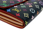 Louis Vuitton Multicolor Sarah Wallet Monogram Black Case Handbag — view 8