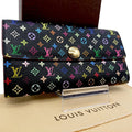 Louis Vuitton Multicolor Sarah Wallet Monogram Black Case Handbag