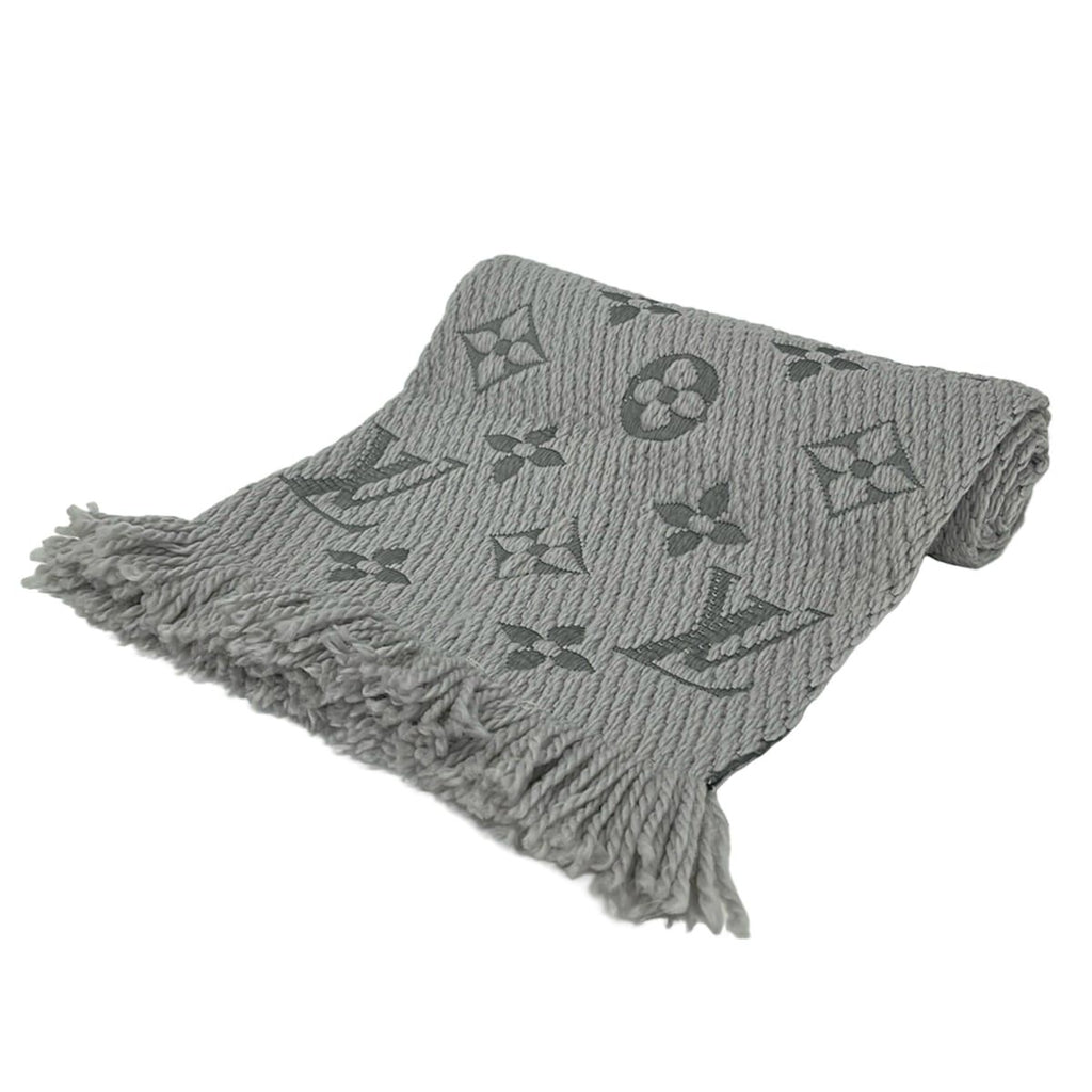 Louis Vuitton Scarf Echarpe Logo Mania Wool Silk