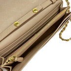 Prada Wallet Beige Shoulder Strap Removable Leather — view 4