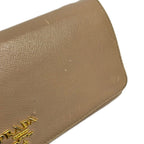 Prada Wallet Beige Shoulder Strap Removable Leather — view 8