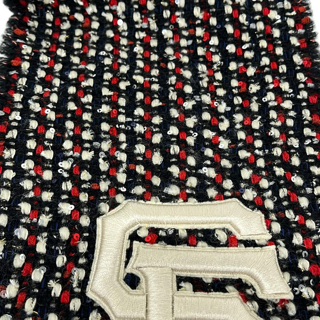 Gucci Scarf Black Red Multi Mlb Collaboration San Francisco Giants Sequins — view 4