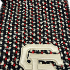 Gucci Scarf Black Red Multi Mlb Collaboration San Francisco Giants Sequins — view 4