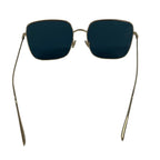 Dior Sunglasses Gold Blue Square Eyewear — view 3