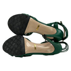 Gucci Mules 37 Eeee Green Leather — view 4