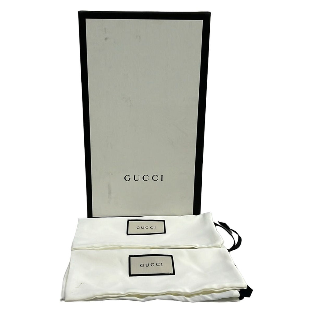 Gucci Mules 37 Eeee Green Leather — view 7