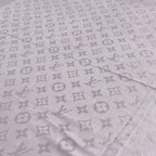 Louis Vuitton Scarf Light Purple Large Shawl Monogram Wool Silk — view 4
