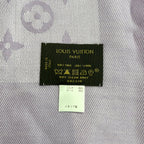 Louis Vuitton Scarf Light Purple Large Shawl Monogram Wool Silk — view 2
