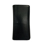 Louis Vuitton Wallet Epi Portefeuille Brazza Noir Leather