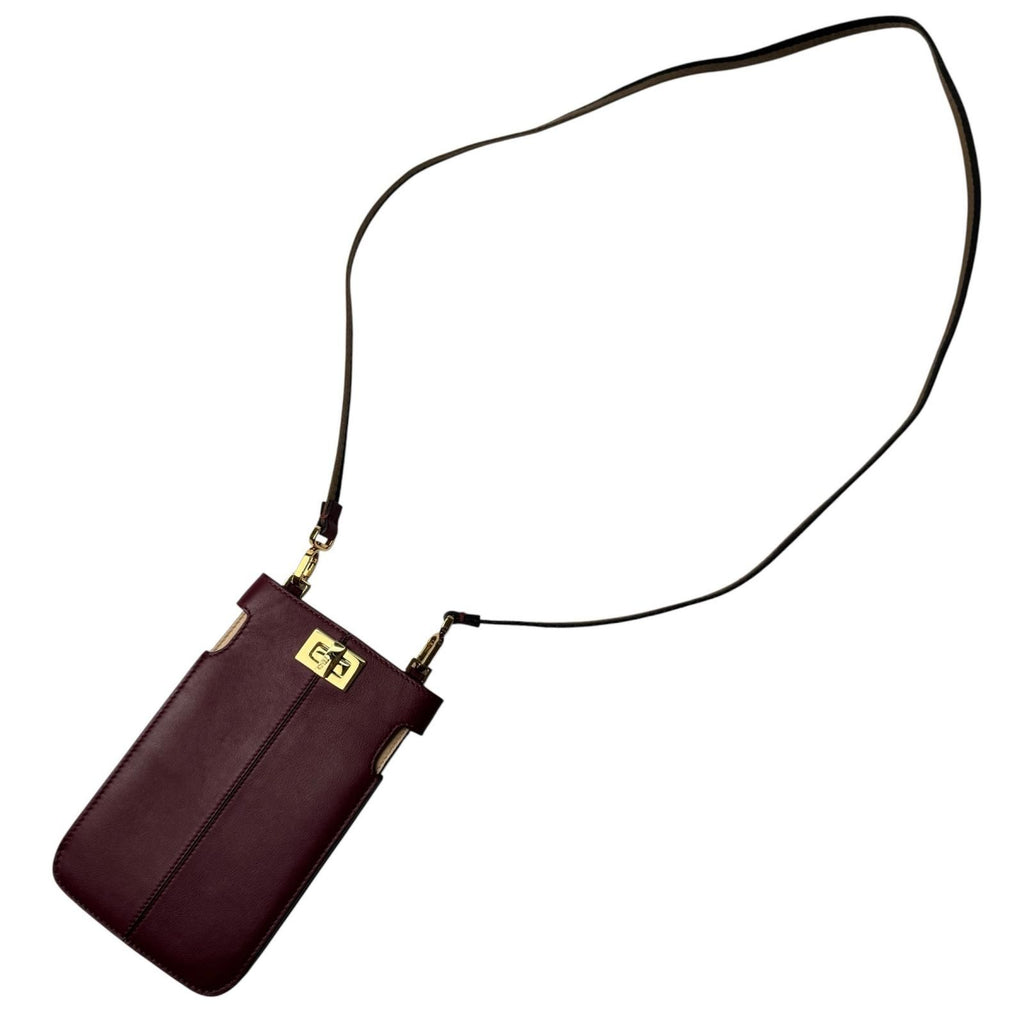 Fendi Peekaboo Leather Phone Pouch — view 2