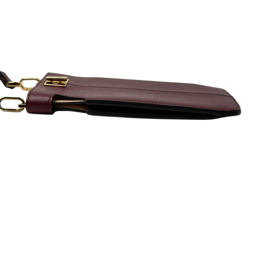 Fendi Peekaboo Leather Phone Pouch — view 4