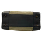Loewe Handbag Amazona Khaki Gray Black Leather — view 5