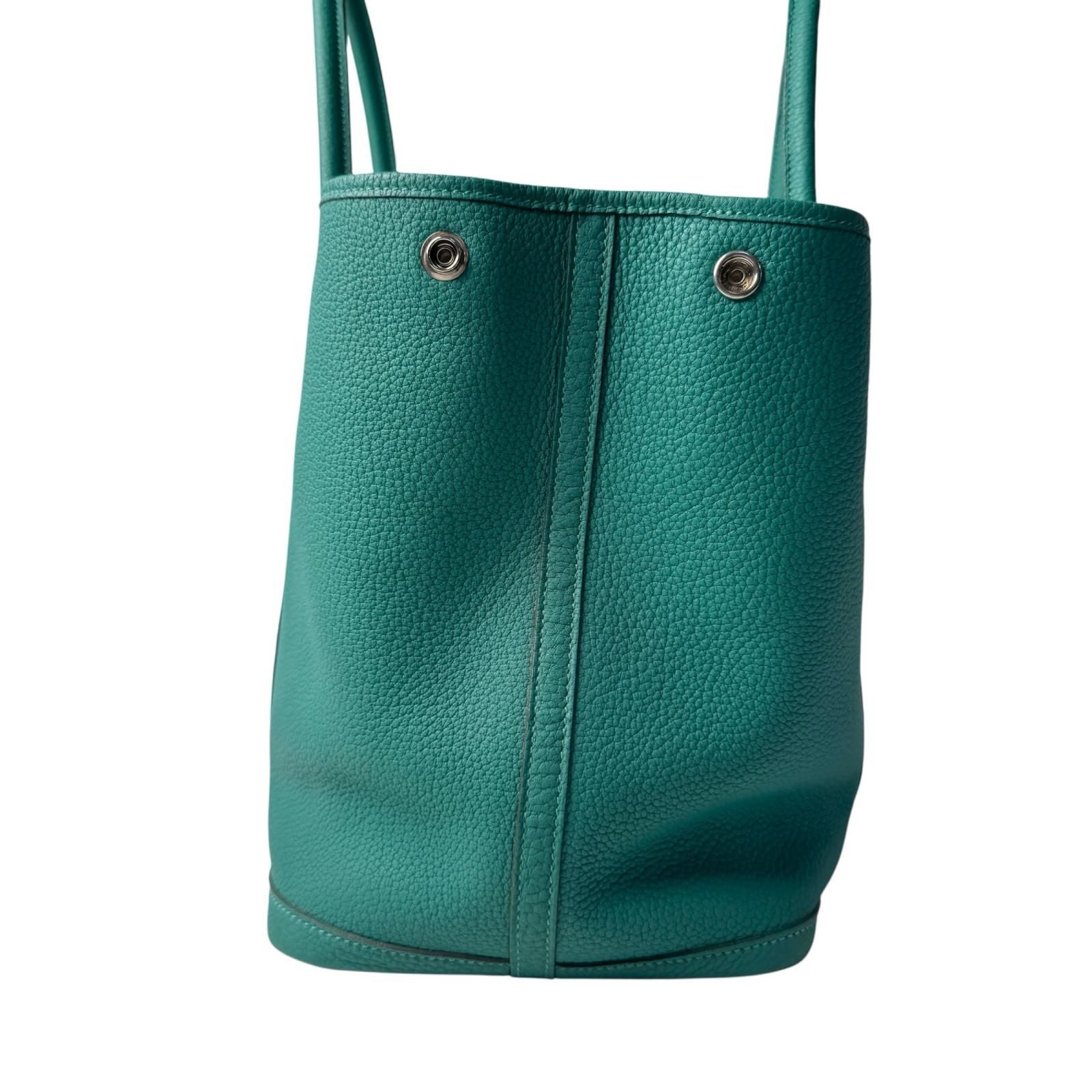 Hermes Garden Party PM 36 Malachite Handbag — view 3
