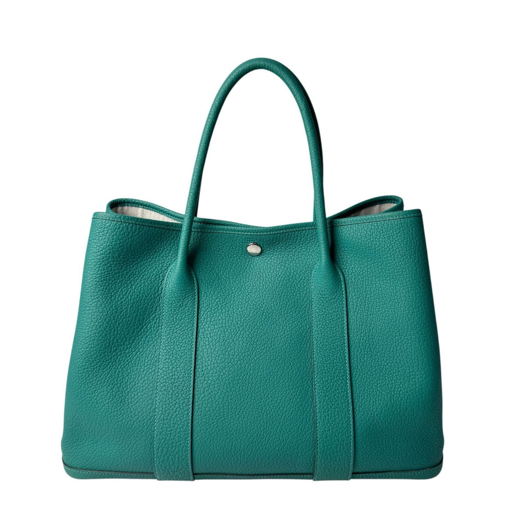 Hermes Garden Party PM 36 Malachite Handbag — view 2