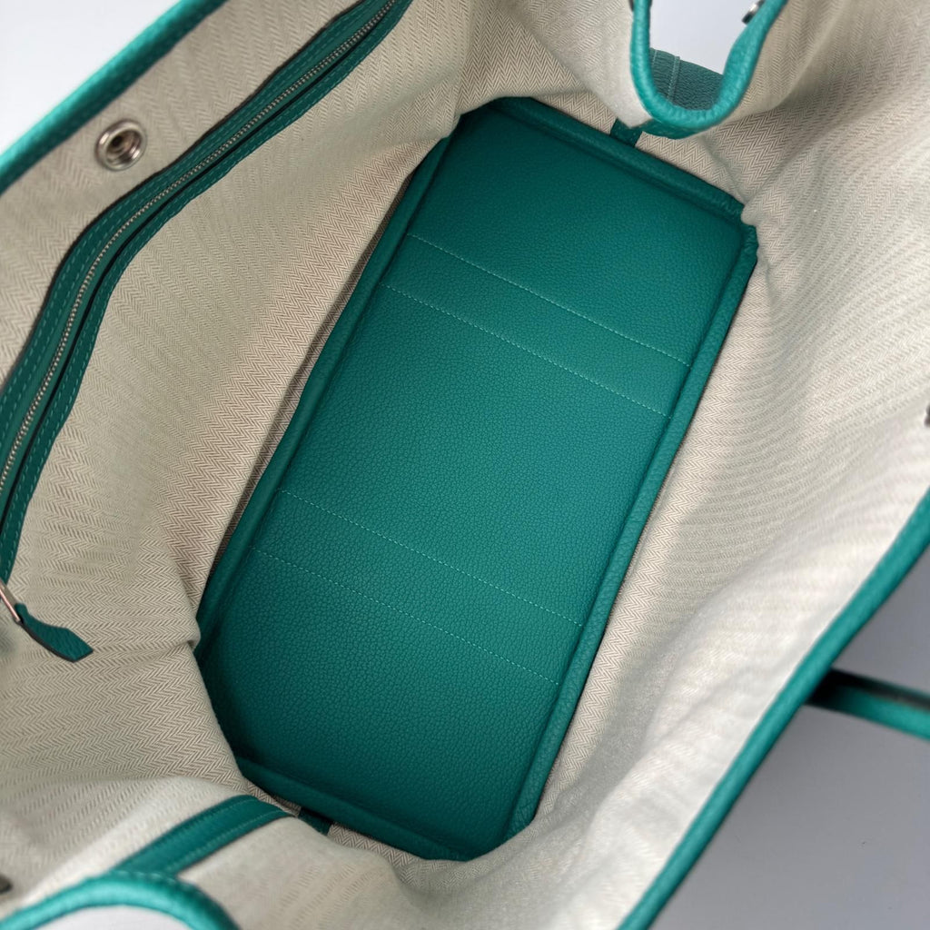 Hermes Garden Party PM 36 Malachite Handbag — view 7
