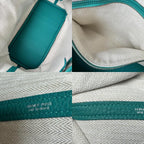 Hermes Garden Party PM 36 Malachite Handbag — view 8