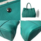 Hermes Garden Party PM 36 Malachite Handbag — view 9