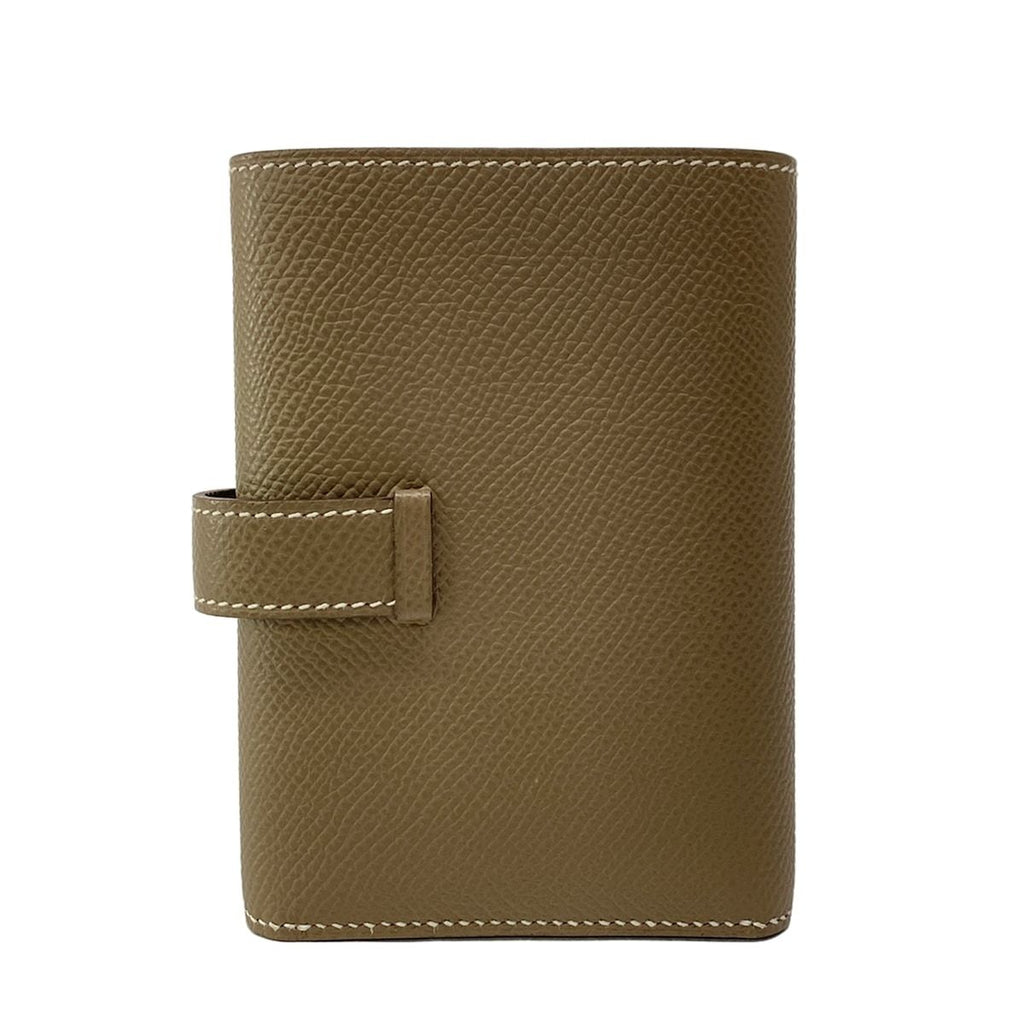Hermes Trifold Wallet Bearn Combination Etoupe Gold — view 2