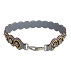 Fendi Shoulder Gray Yellow Multi Studs Leather