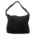 Bottega Veneta Shoulder Bag Intrecciato Black Leather
