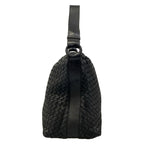 Bottega Veneta Shoulder Bag Intrecciato Black Leather — view 4