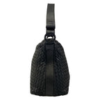 Bottega Veneta Shoulder Bag Intrecciato Black Leather — view 2