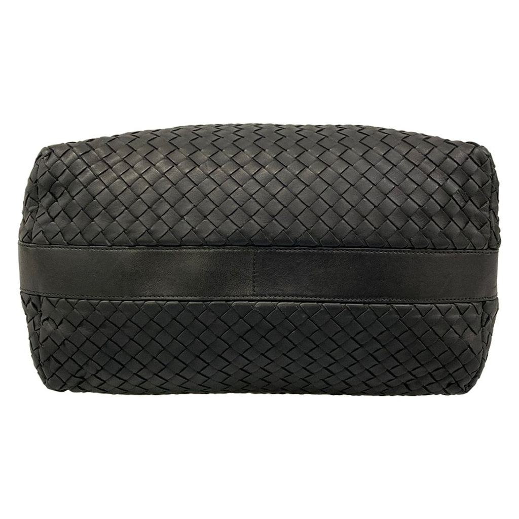 Bottega Veneta Shoulder Bag Intrecciato Black Leather — view 5