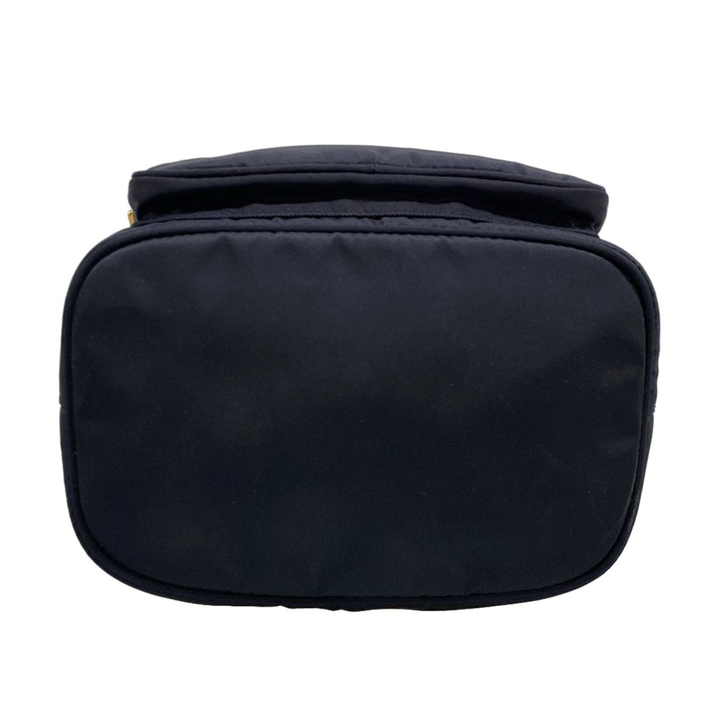 Prada Duet Dark Navy Drawstring Mini Bag Leather — view 5