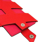 Hermes Card Case Tag Folder le Juku Rose Extreme — view 3