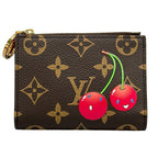 Louis Vuitton Bifold Wallet Monogram Cherry Portefeuille Lisa Initial