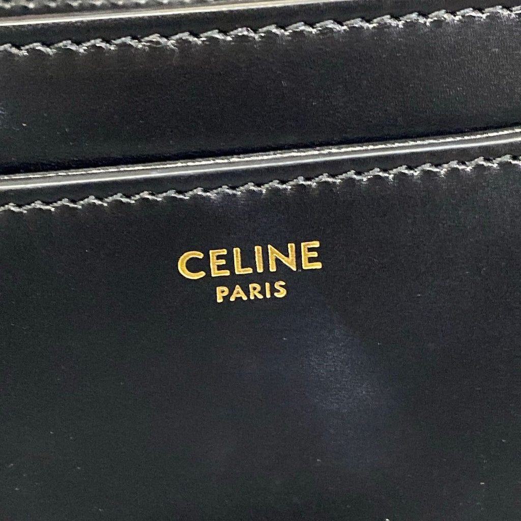 Celine Shoulder Bag Smo le Besace 16 Black Leather — view 8