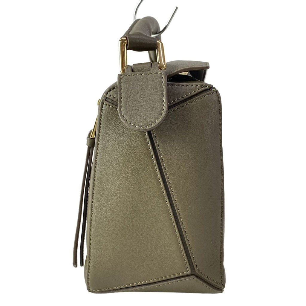 Loewe Handbag Puzzle Bag Small Khaki Leather — view 2