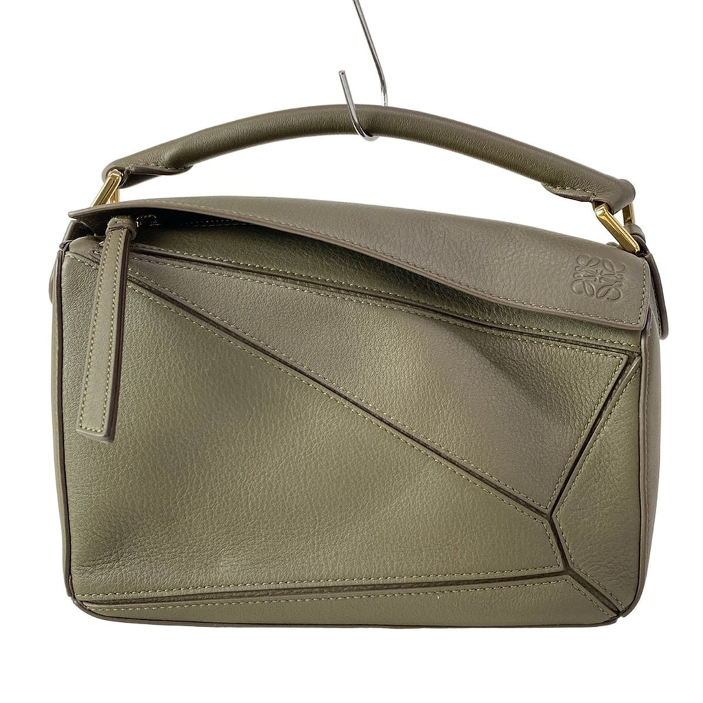 Loewe Handbag Puzzle Bag Small Khaki Leather