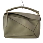 Loewe Handbag Puzzle Bag Small Khaki Leather