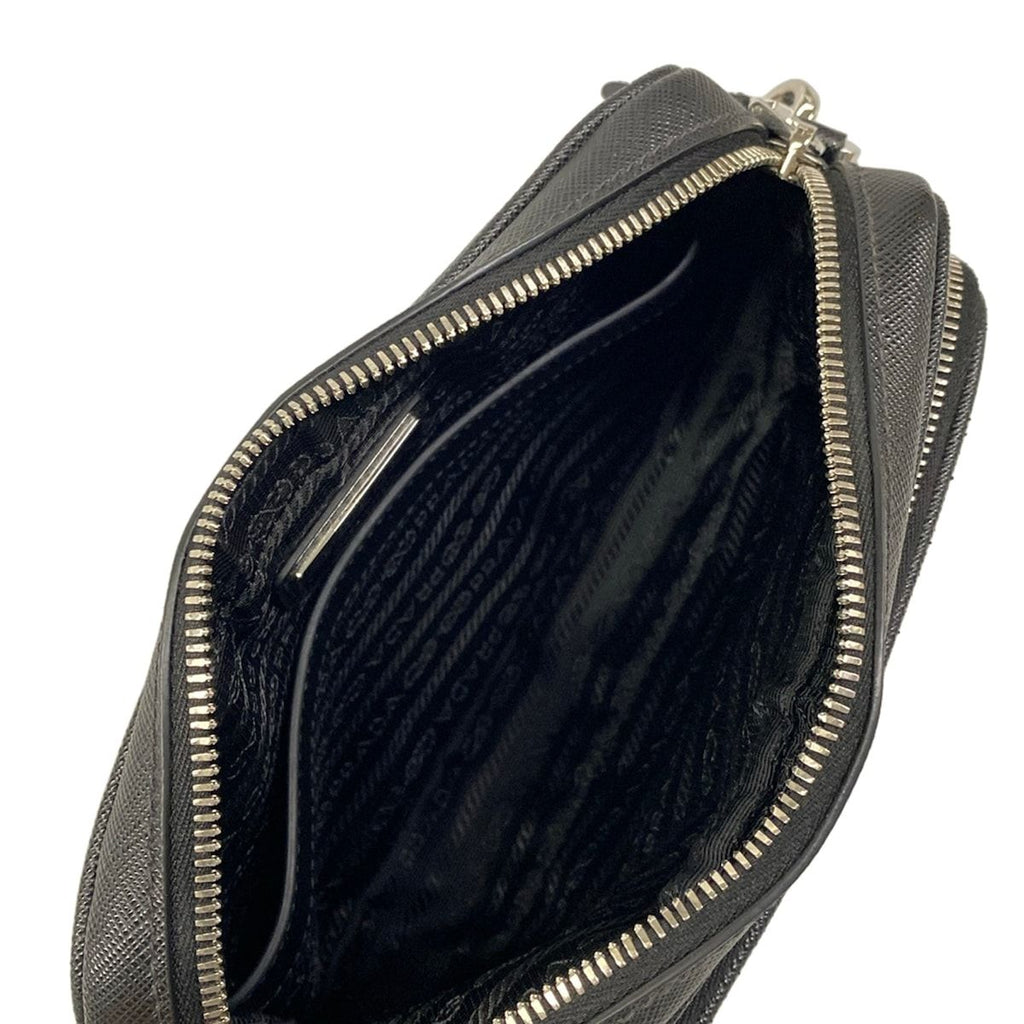 Prada Shoulder Bag Black Leather — view 7