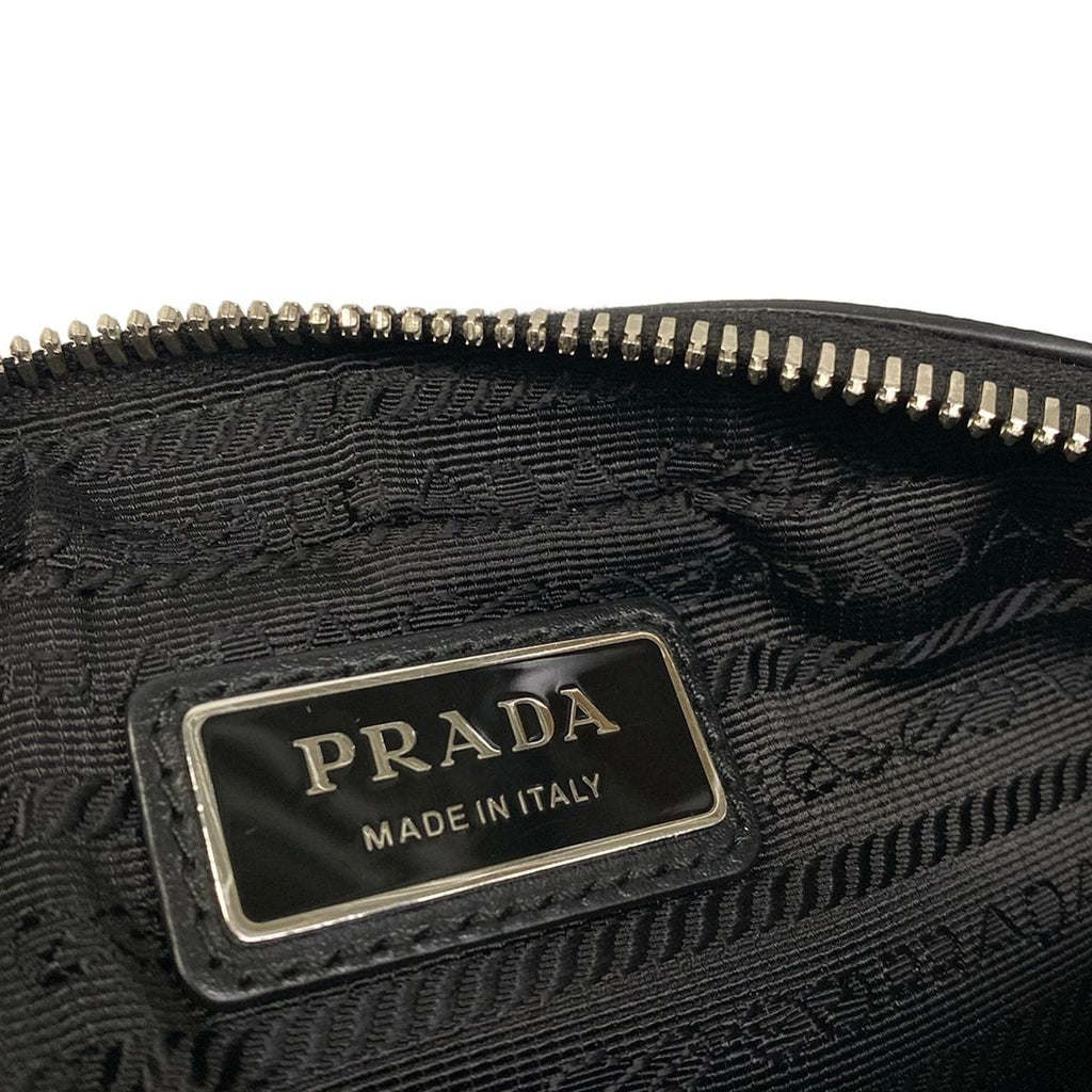 Prada Shoulder Bag Black Leather — view 8