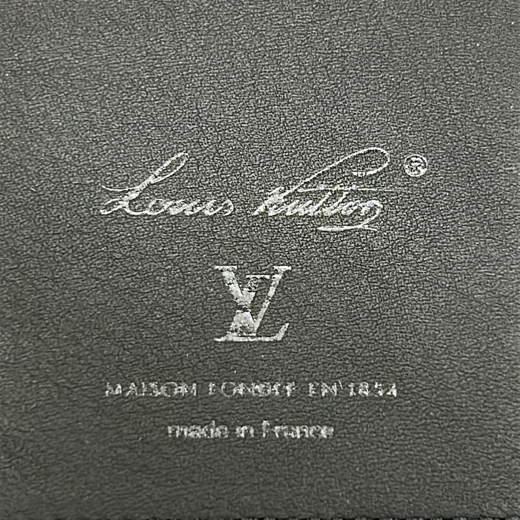 Louis Vuitton Trifold Wallet Georges Black Leather Cowhide — view 5