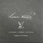 Louis Vuitton Trifold Wallet Georges Black Leather Cowhide — view 5