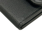 Louis Vuitton Trifold Wallet Georges Black Leather Cowhide — view 7