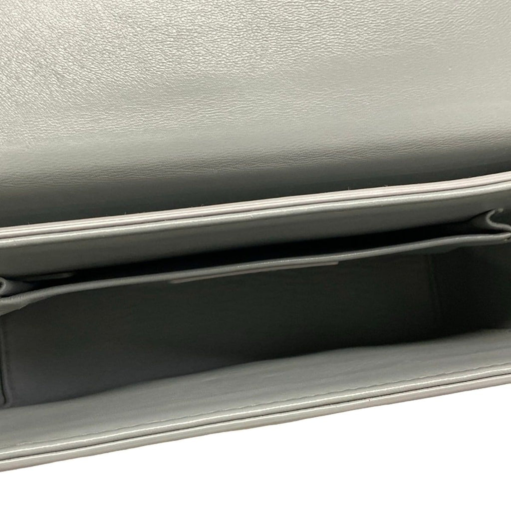 Dior Shoulder Bag 30 Montaigne Box Gray Leather — view 7
