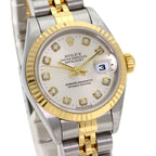 Rolex Datejust Diamond Watch SS Yellow Gold 18k — view 4